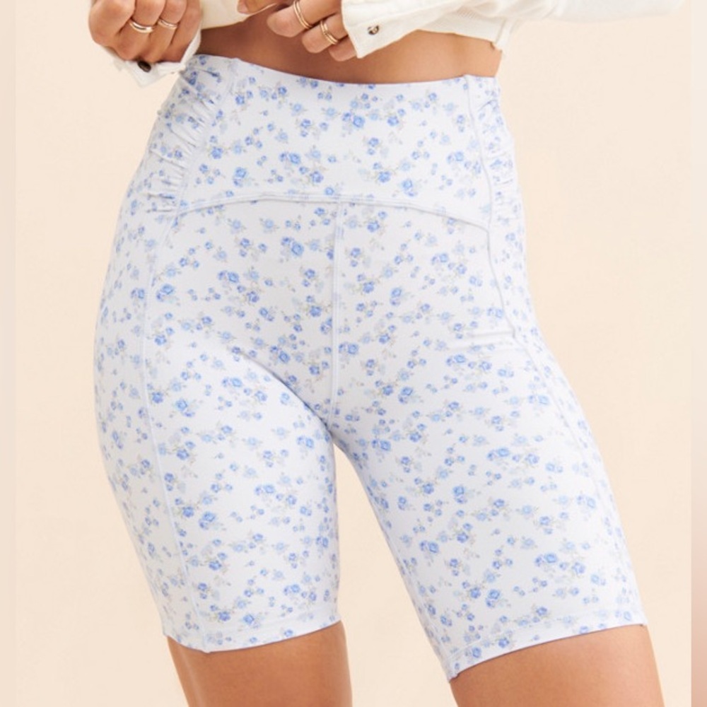 LoveShackFancy Mirena Bike Shorts - S